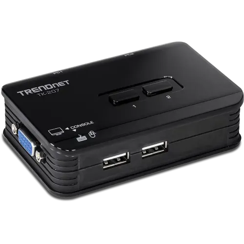 TRENDnet TK-207K 2-Port USB KVM Switch Kit